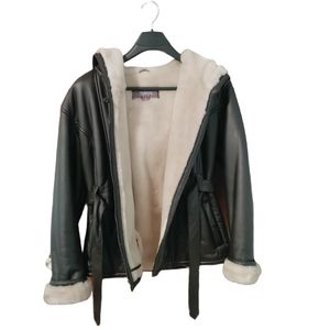 belted leather jacket